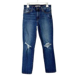 Joes Jeans Niki Boyfriend Jeans Womens Size 27 Distressed High Rise Ankle